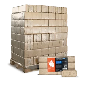 RUF Original Blue 96 x 10 kg Nadelholz Heizwert 4,6 kWh/kg Asche 1,0 %