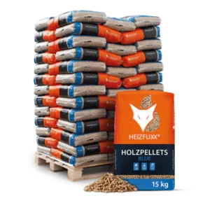Holzpellets Blue 65 x 15 kg ENplus A1 Weichholz Heizwert ≥ 4,6 kWh/kg